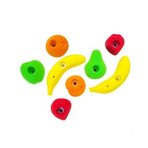 Fruits climbing holds for children